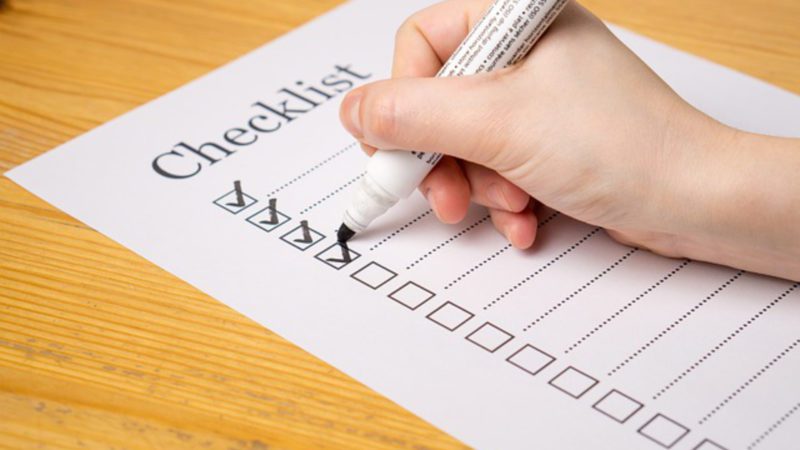 Be a checklist pro!